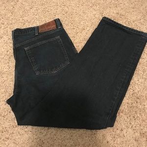 Eddie Bauer dark wash relaxed fit jeans